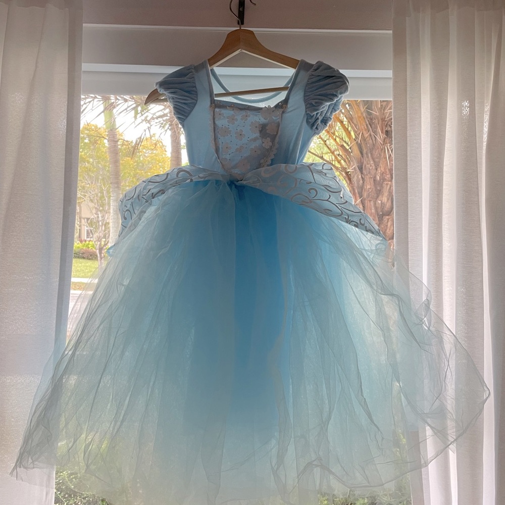 PRINCESS ADELINE GOWN & GLOVES SET BLUE, 4-5years